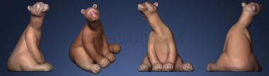 3D model Sad Polar Bear 2 (STL)